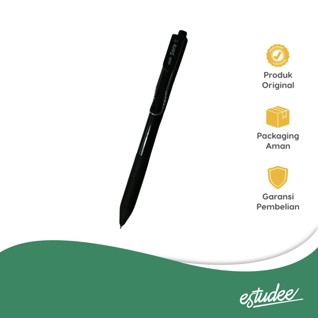 

ESTUDEE SORA GELPEN 0.5 INK BLACK - BLACK EGP-242