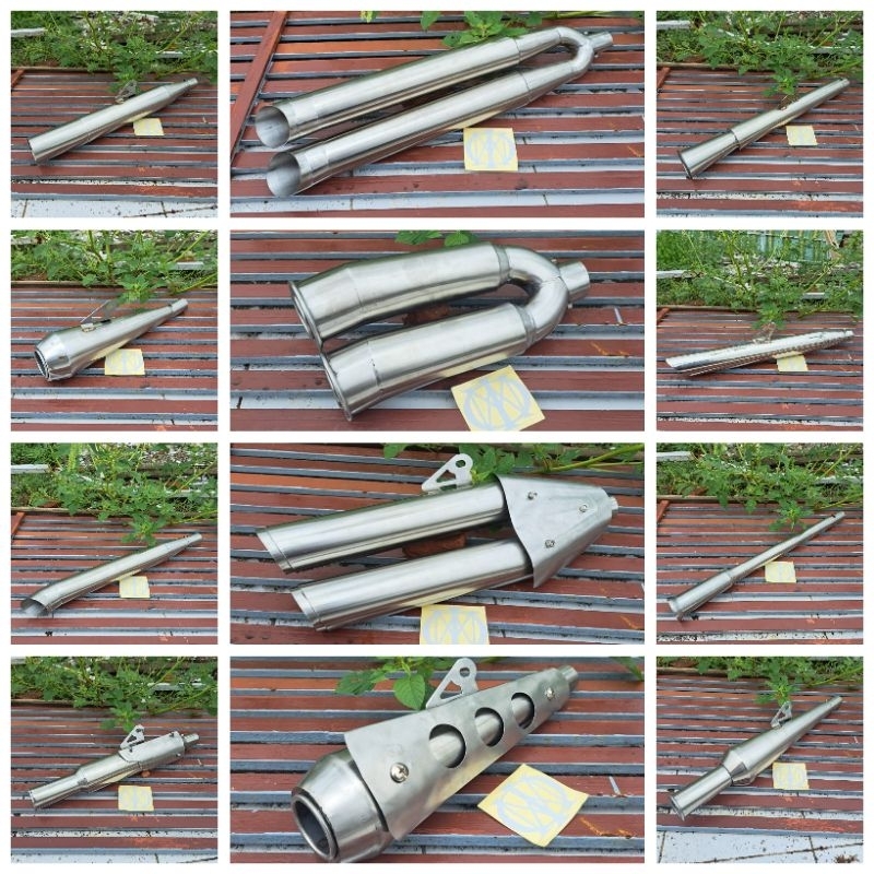 Knalpot Japstyle Knalpot Custom Knalpot motor custom japstyle Tiger Megapro CB GL Verza scorpio Byso