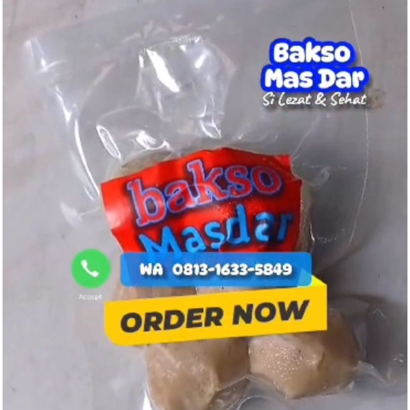 

Bakso Instant MasDar Bakso Halus Plus Bumbu Isi 5 Pcs Siap Saji