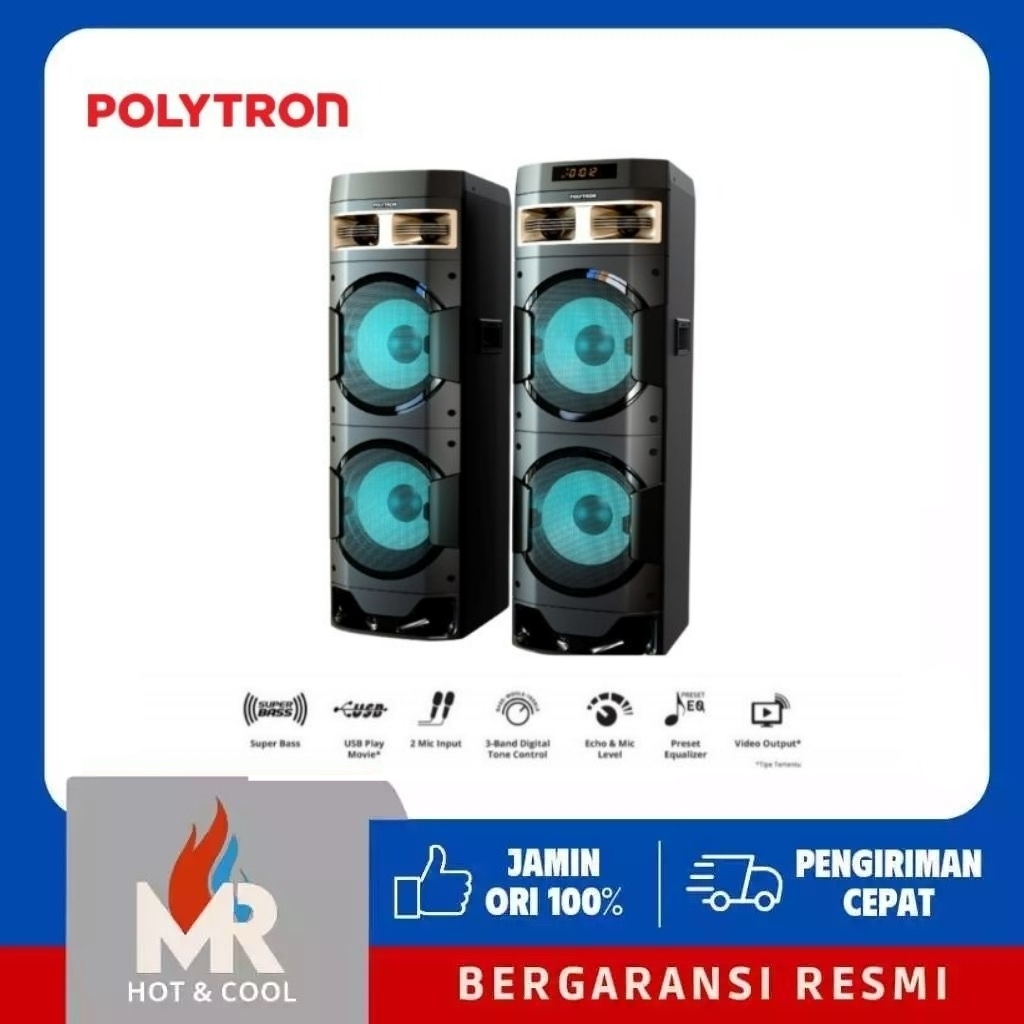 POLYTRON PAS10DF22 Speaker Aktif Bluetooth Radio FM PAS 10DF22