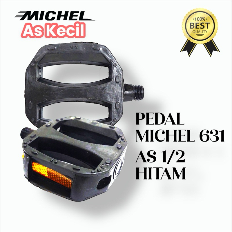 ( PEDAL MICHEL 631 AS 1/2 ) Pedal Kayuhan Sepeda mini bmx as kecil Bisa Ukuran Sepeda 12/16/18 inch