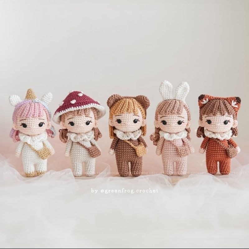 HANAMI | Amigurumi Doll | Boneka Rajut | Boneka Anak Perempuan | Boneka Kelinci