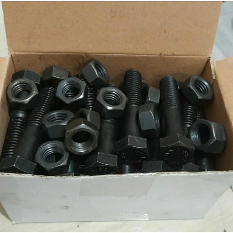 baut mur unc 1/2x3"  Baut 12mm drat kasar k19