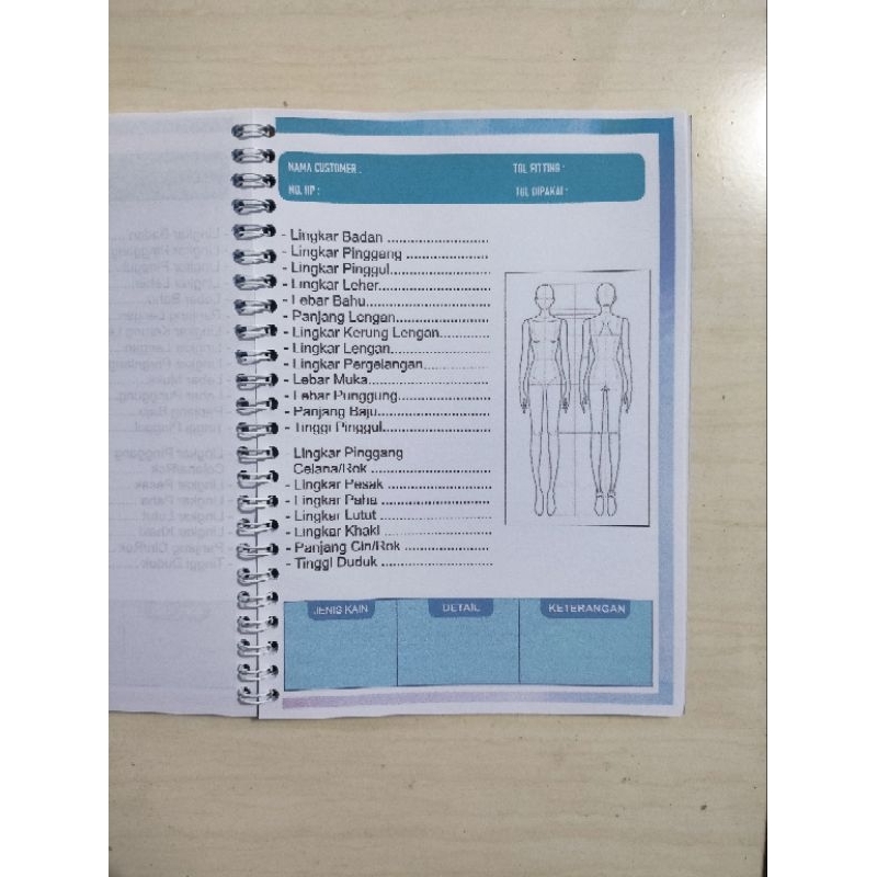

Buku Jahit, Sewing size, buku taylor jahit, buku catatan jahit, binder jahit taylor, tailor