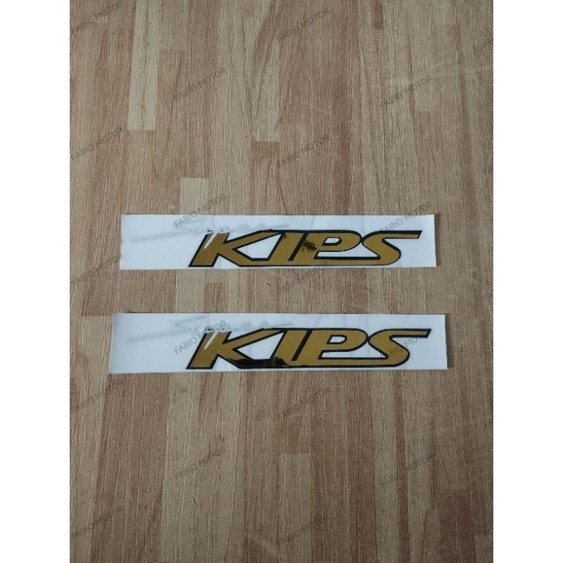 STIKER CUTTING SUPERKIPS KAWASAKI NINJA RR OLD NEW GOLD SEPASANG