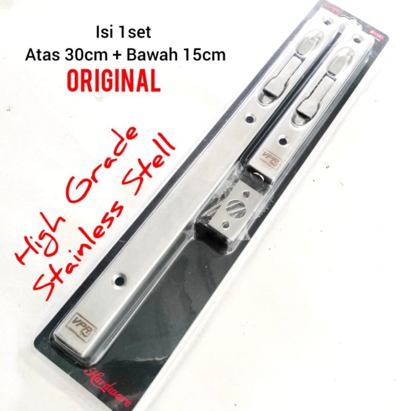 Grendel Tanam 60cm 1set - Slot Tanam pintu kupu - Grendel pintu Tanam 60cm