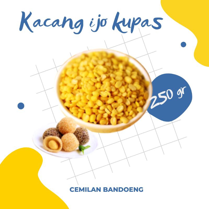 

Kacang Ijo Kupas kemasan 250gr