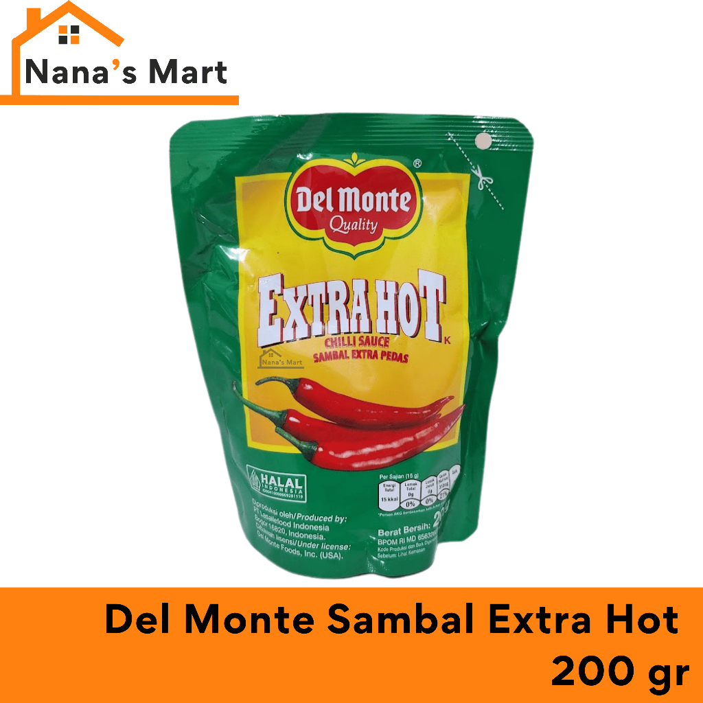 

DEL MONTE SAUS SAMBAL EXTRA HOT 200 GR POUCH