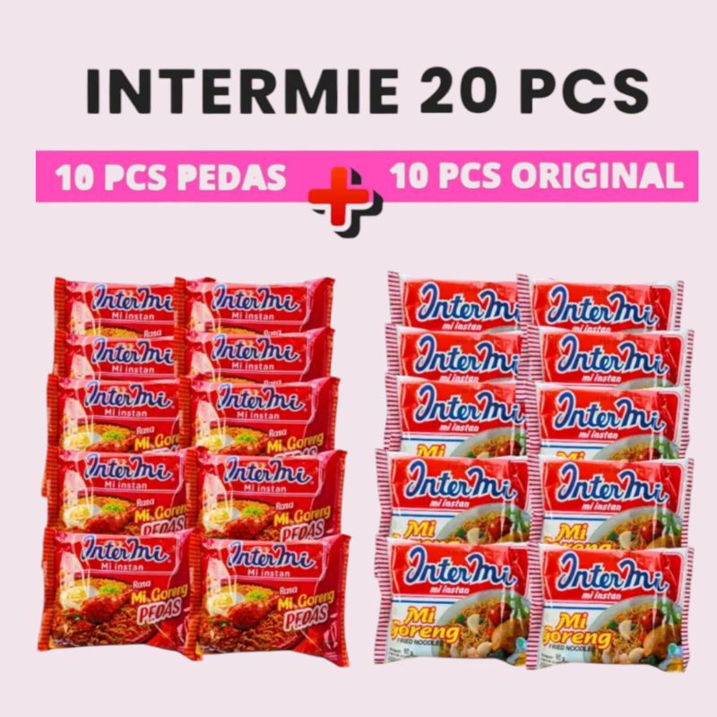 [20pcs/10pcsIntermi Mi Instant Pedas Original Lebih Hemat