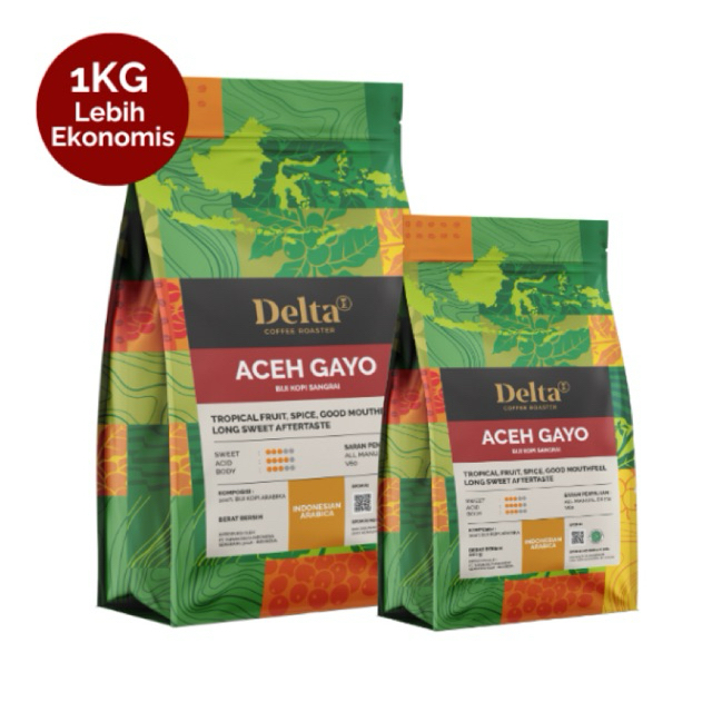 

Delta Coffee - Aceh Gayo Arabica Medium Roast 1kg