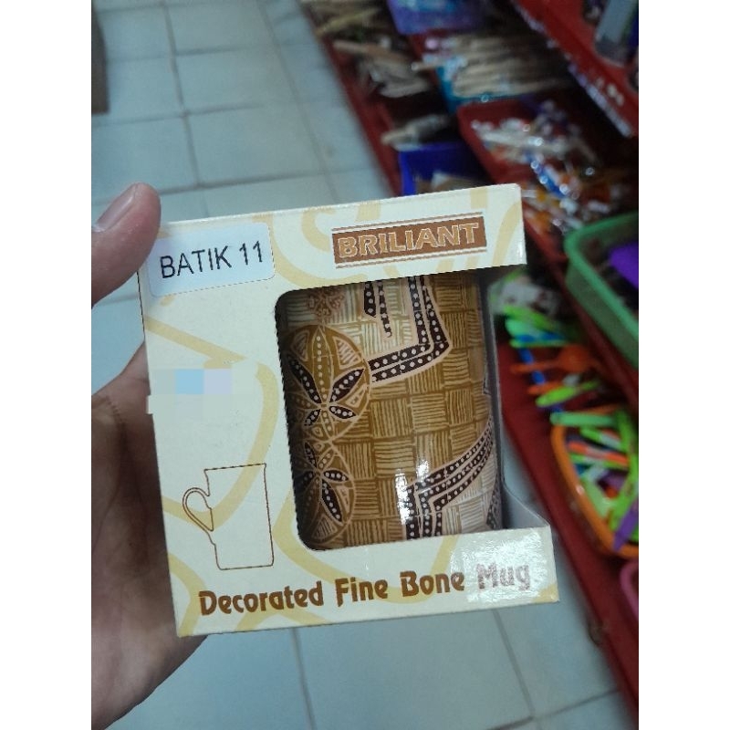 NEW - Briliant Mug Keramik Batik Art/ GELAS BATIK / GELAS MILENIAL