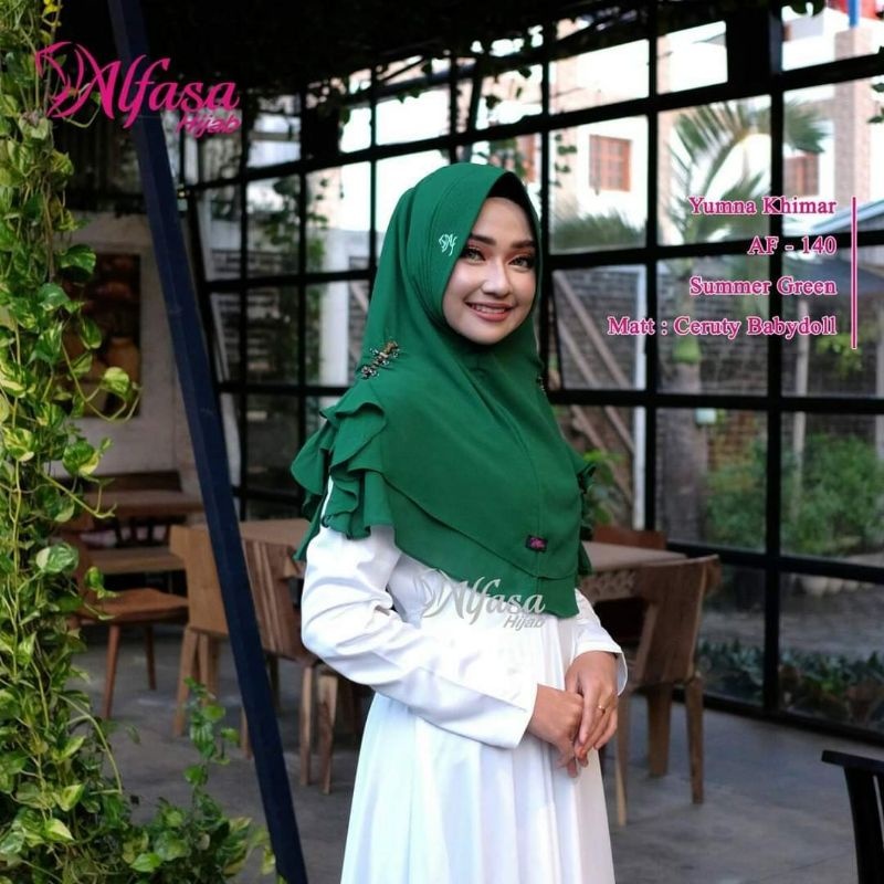 Baru Alfasa Hijab Yumna Kerudung Layer AF 140 Ceruty Baby Doll Premium