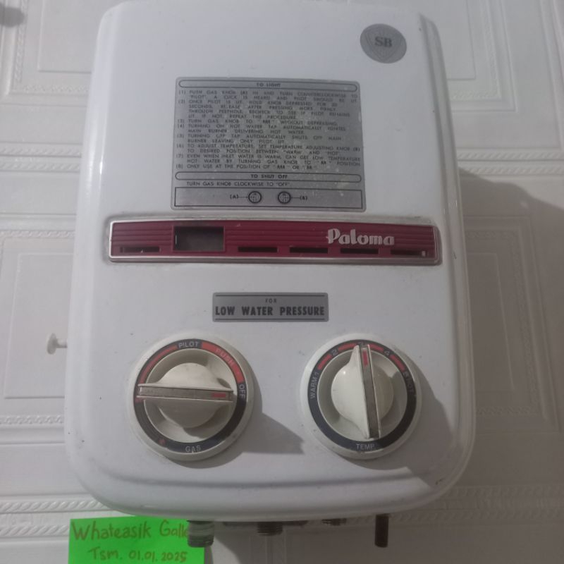 Water Heater Gas Paloma