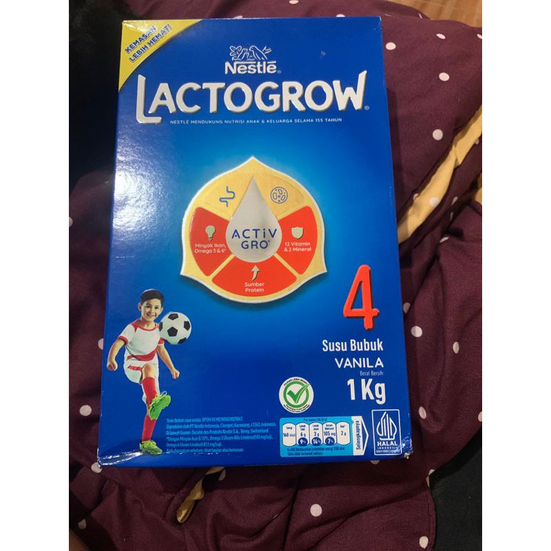 

LACTOGROW 4 VANILA SUSU PERTUMBUHAN ANAK 3-5thn