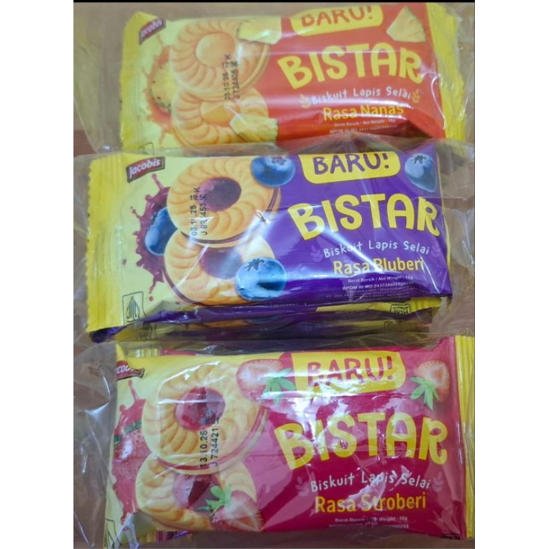 

Bistar Jacobis Biskuit Lapis Selai All Varian (Isi 10 Bks)