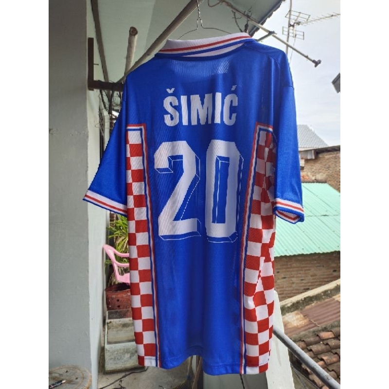 Jersey Home Kroasia Piala Dunia 1998 Dario Simic