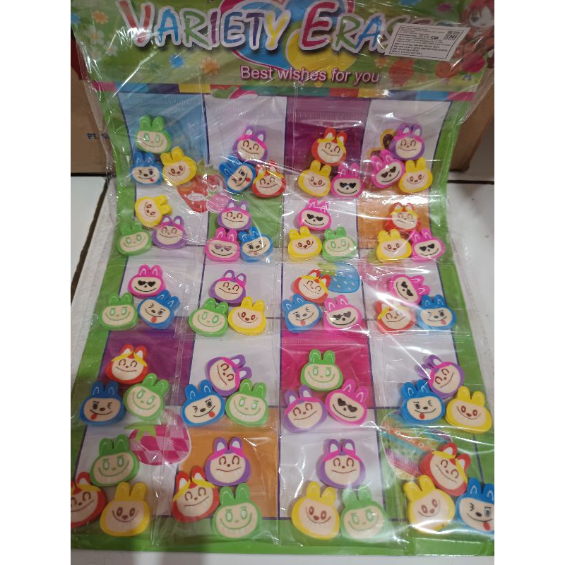 

3pcs Penghapus karakter Lucu