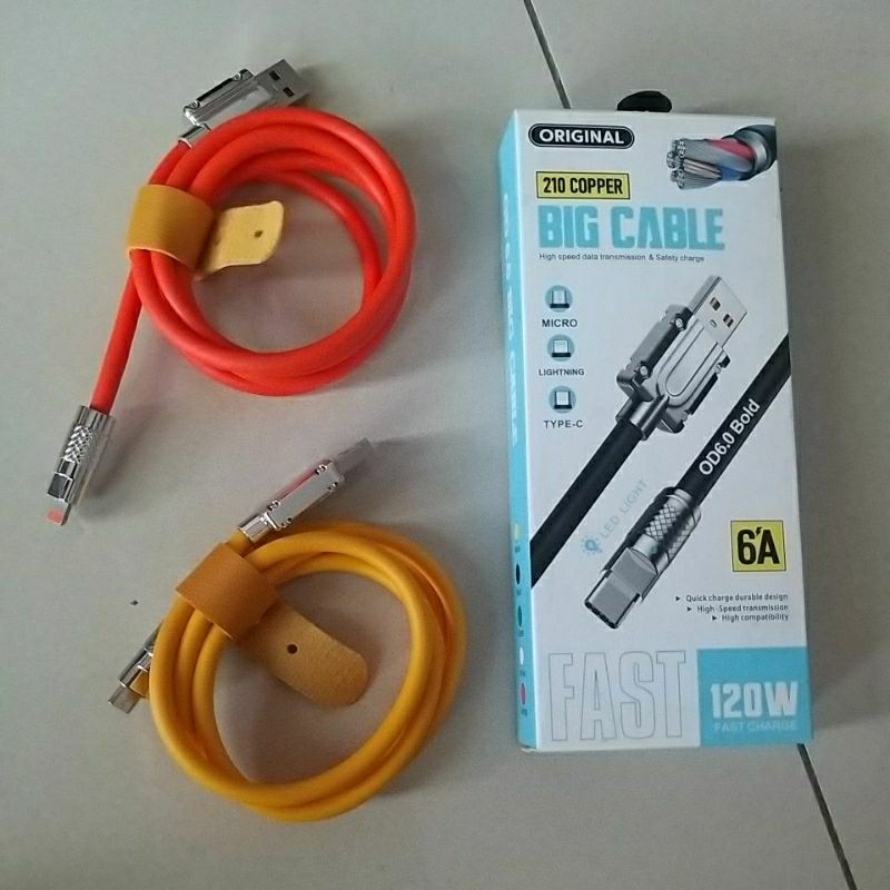 Dijual murah Cable cas hp, kabel charger, 1 kotak isi 2 kabel, fast charger utk colokan iphone dan m
