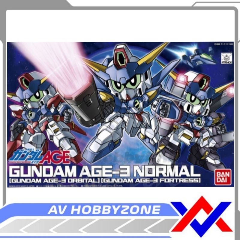 SD BB Gundam Age 3 Normal / Orbital / Fortress Bandai
