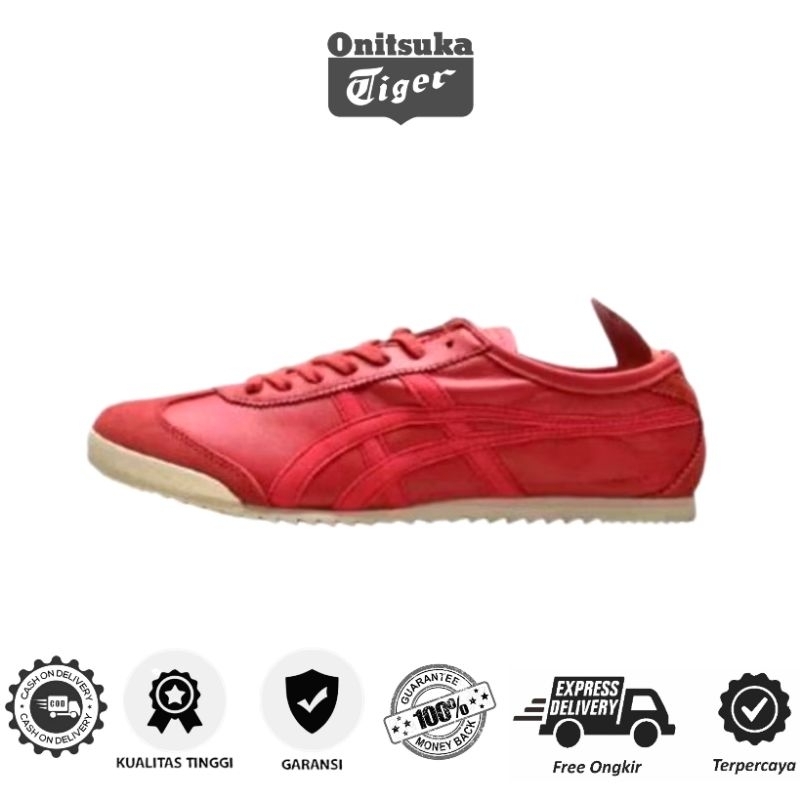 Sepatu Onitsuka Tiger Mexico 66 Deluxe Triple RED