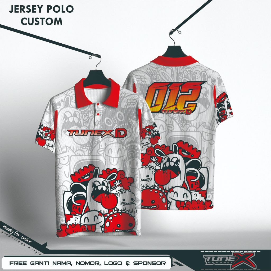 JERSEY KERAH / POLO RACING COSTUM FULL PRINTING