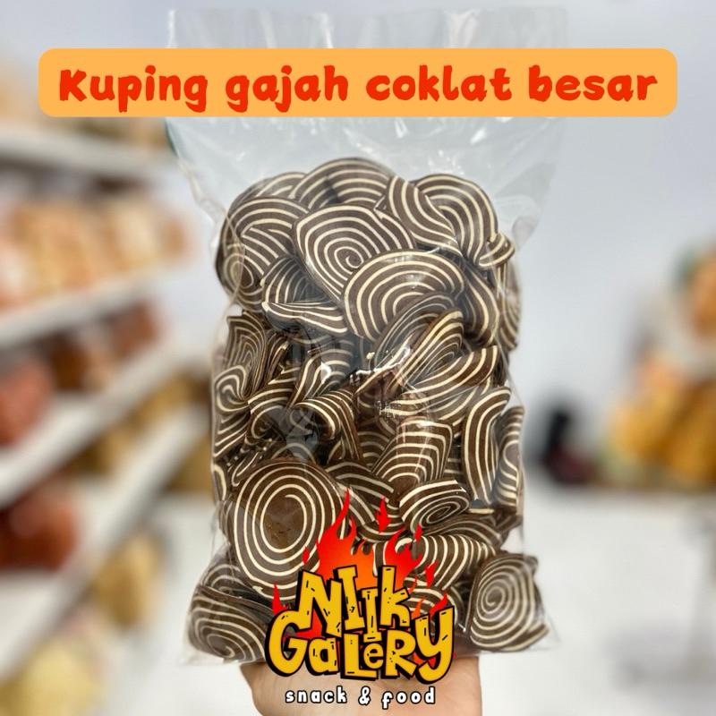 

Kuping gajah coklat besar 250gr