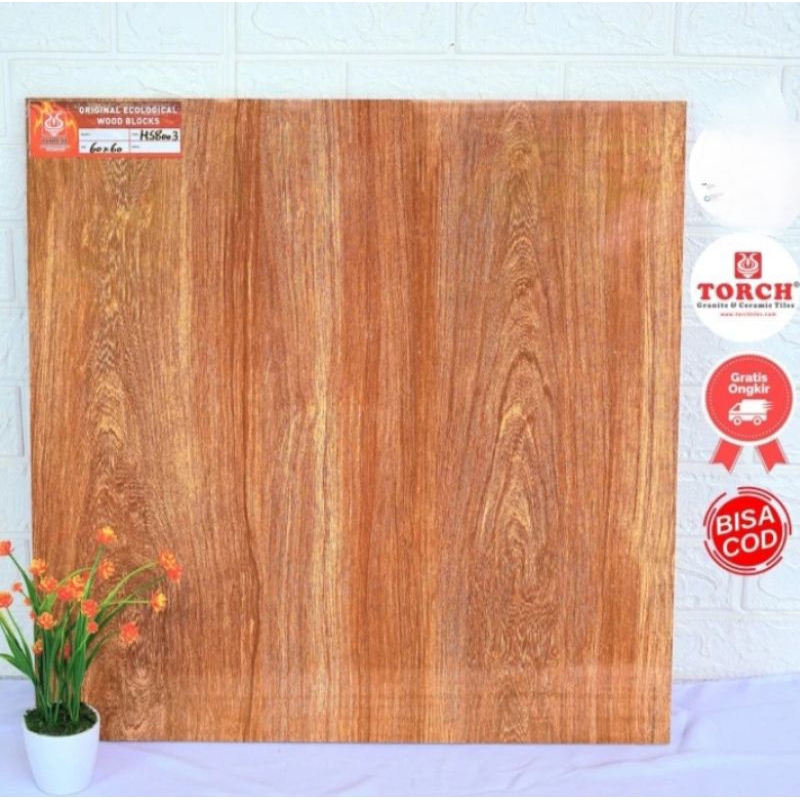 granit lantai motif kayu torch 60x60 glossy