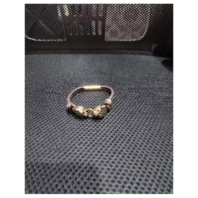 Leopard Brown - Baffi Inc Bracelet gelang kulit pria wanita size M