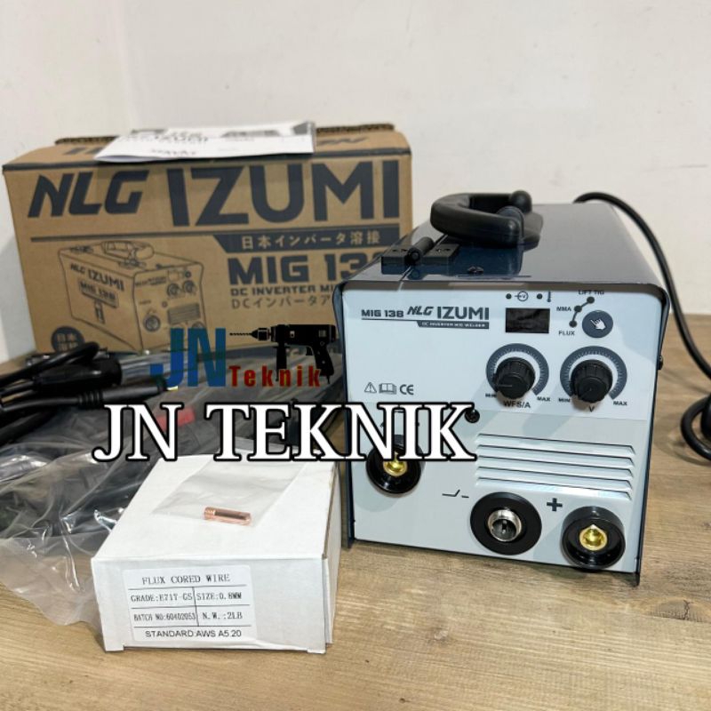 IZUMI MIG 138 MESIN LAS IZUMI MIG 120A TRAVO LAS INVERTER IZUMI MIG 138 GASLESS