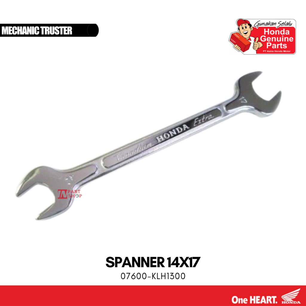 Kunci Pas 14 - 17MM (Spanner 14X17) Original Honda KOWA / 07600-KLH1300