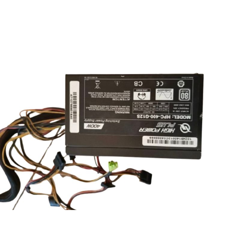 PSU Power Supply PC ATX High power plus 80 plus 400watt