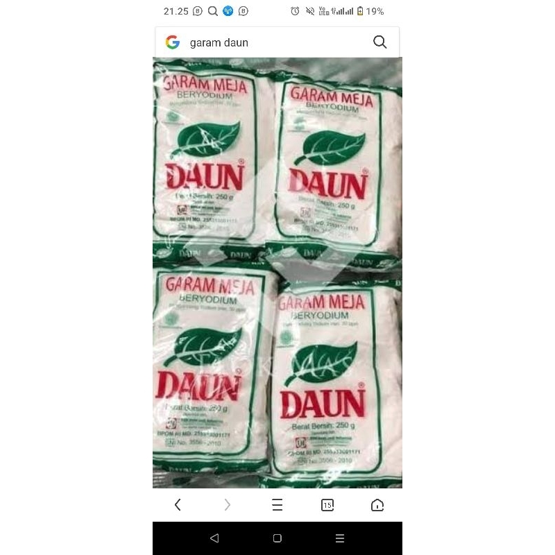 

garam daun