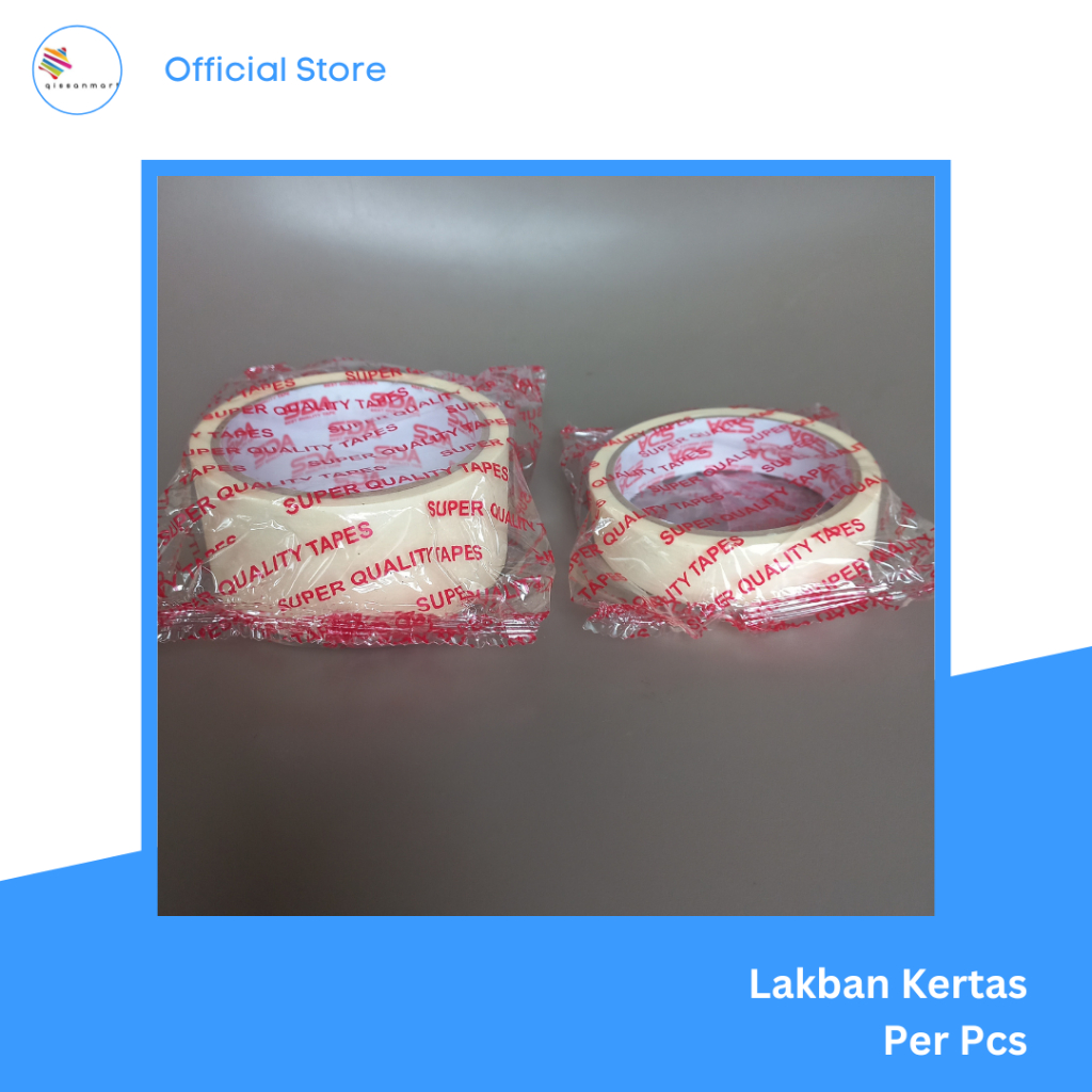 

Lakban Kertas Masking Tape Isolasi Kertas Super Quality Tape SDA