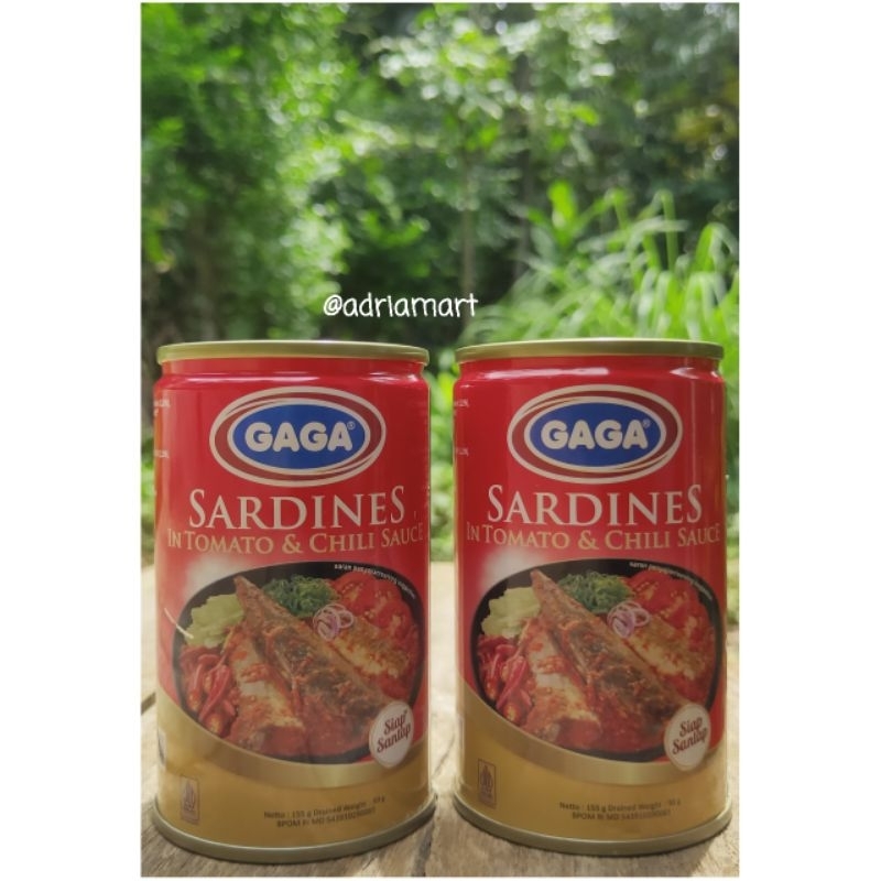 

GAGA Sarden Saus Tomat & Cabe 155g