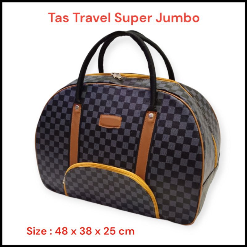 murah tas travel super jumbo (bahan kulit printing)- tas jinjing - tas baju travel jumbo - travel
