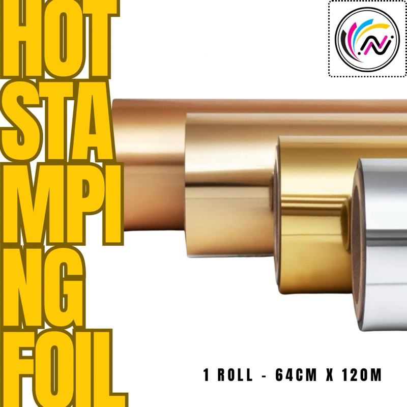 

[1 ROLL] Hot Stamping Foil Percetakan Sablon (64CMx120M)