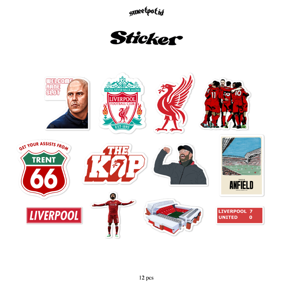 

STICKER LIVERPOOL EDITION / FOOTBALL EDITION / STICKER / STIKER LIGA CHAMPIONS / STIKER BARCELONA/ STIKER MANCHESTER UNITED / BOLA / ARSENAL / BAYERN MUNCHEN / PSG / EMYU / AL NASSR / NEYMAR / MESSI / RONALDO / REAL MADRID / LIGA CHAMPIONS