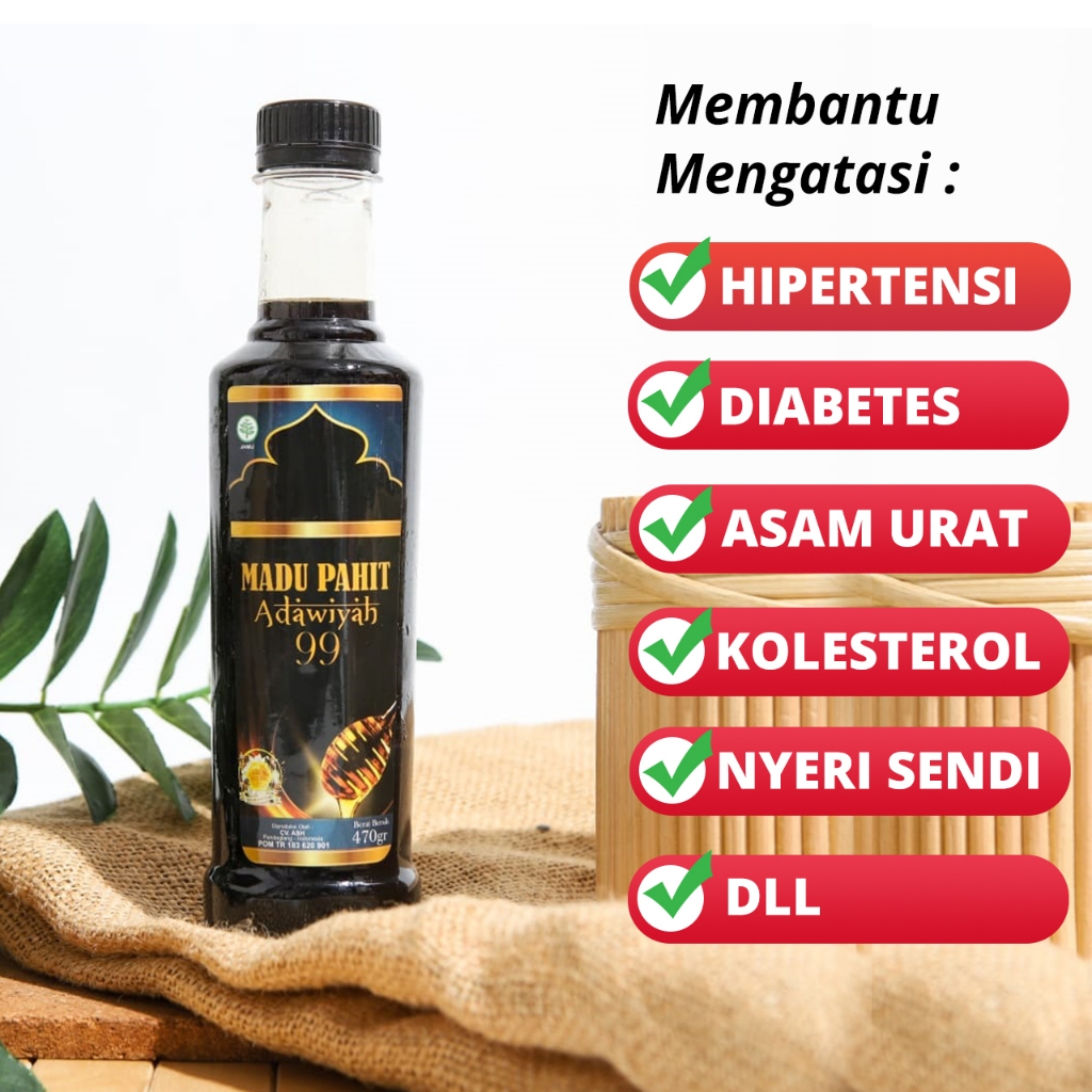 

Adawiyah 99 Madu Hitam Pahit Pria Wanita Madu Pahit Hitam Original Plus Propolis BPOM Aman