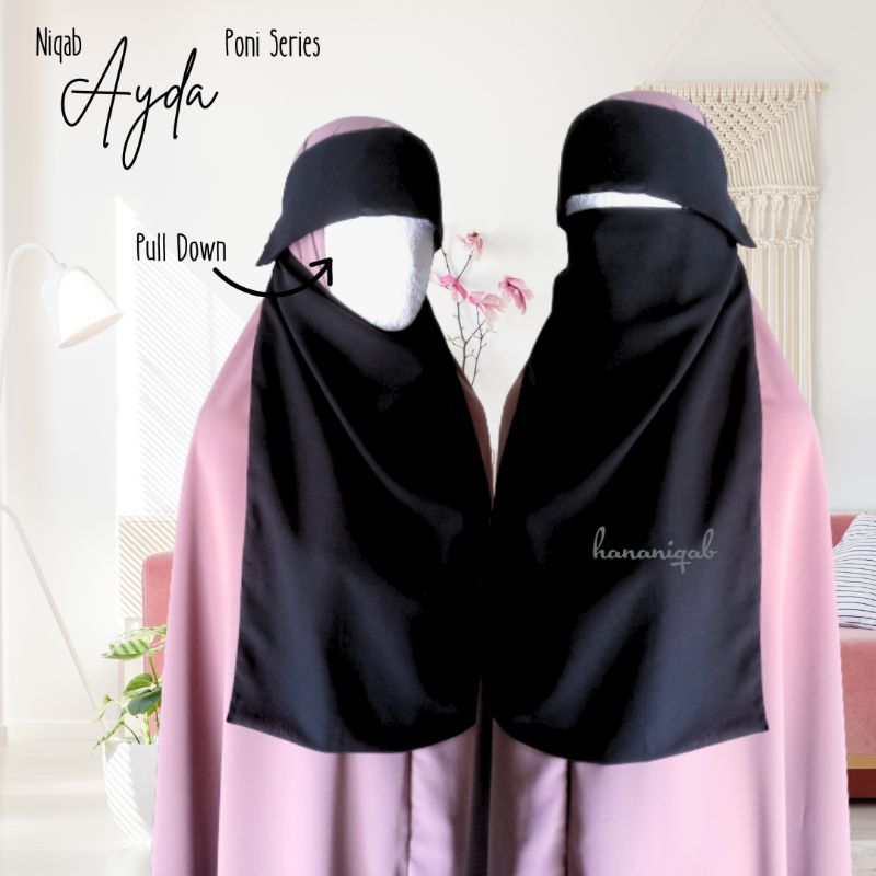 Cadar Bandana Poni Karet | Sifon Silky | Hananiqab