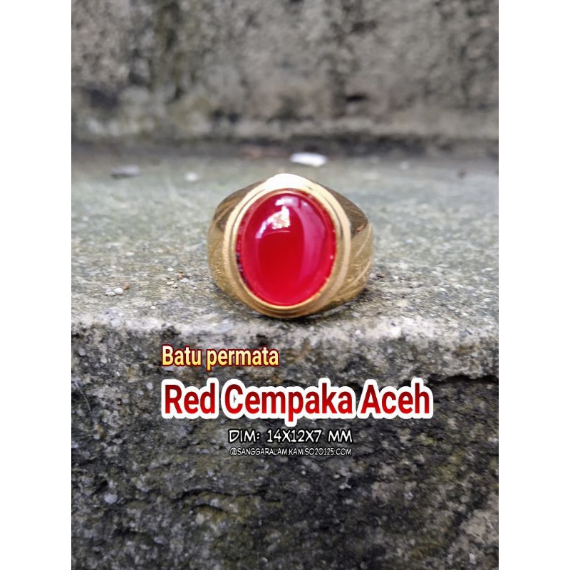 Batu Permata ( Natural) Cempaka Merah, Aceh