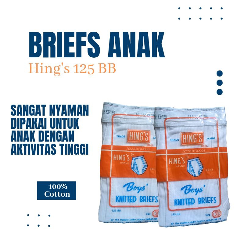 Hing's Celana Anak 125 BB Size : 26-28-30 | Celana Dalam | Celana Dalam Anak | Celana CD Anak | Cela