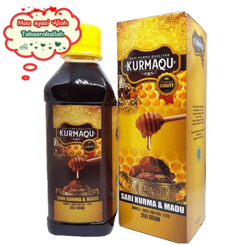 

Kurmaqu- Sari Kurma Qualitas - Daya Tahan Tubuh - Sari Kurma & Madu 350 gram