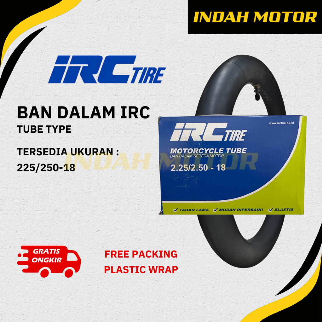 Ban Dalam IRC | Ring 18 | 225/250-18 | Ban Dalam Motor