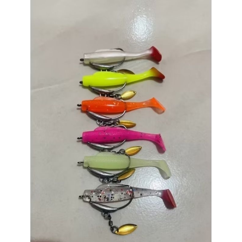 Soft Lure 6 Cm Blade Mini Satuan Hook Kenzi,Umpan Cating Gabus Dan Toman