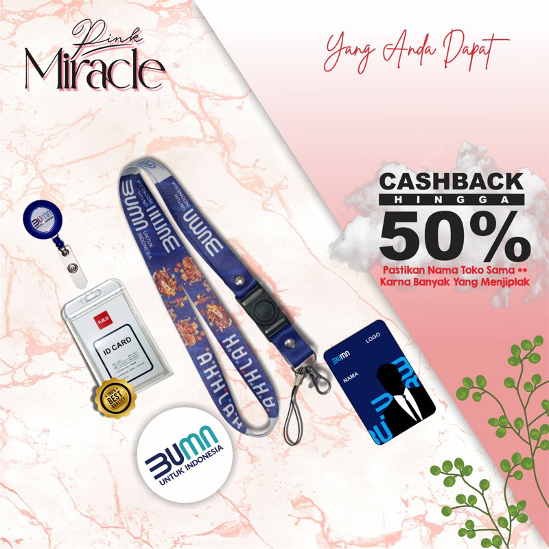 

Tali Lanyard PP BUMN AKHLAK / Tali Idcard PP BUMN AKHLAK [Ready stock] Termurah