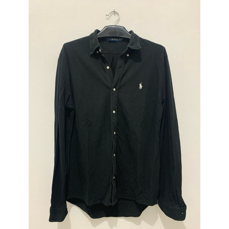 kemeja hitam polo ralph lauren second