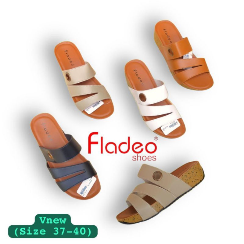 Sandal Wedges Fladeo Wanita