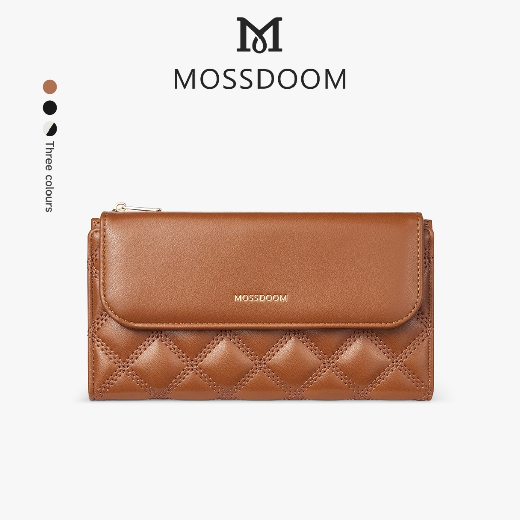 MOSSDOOM Dompet Wanita Simpel Panjang