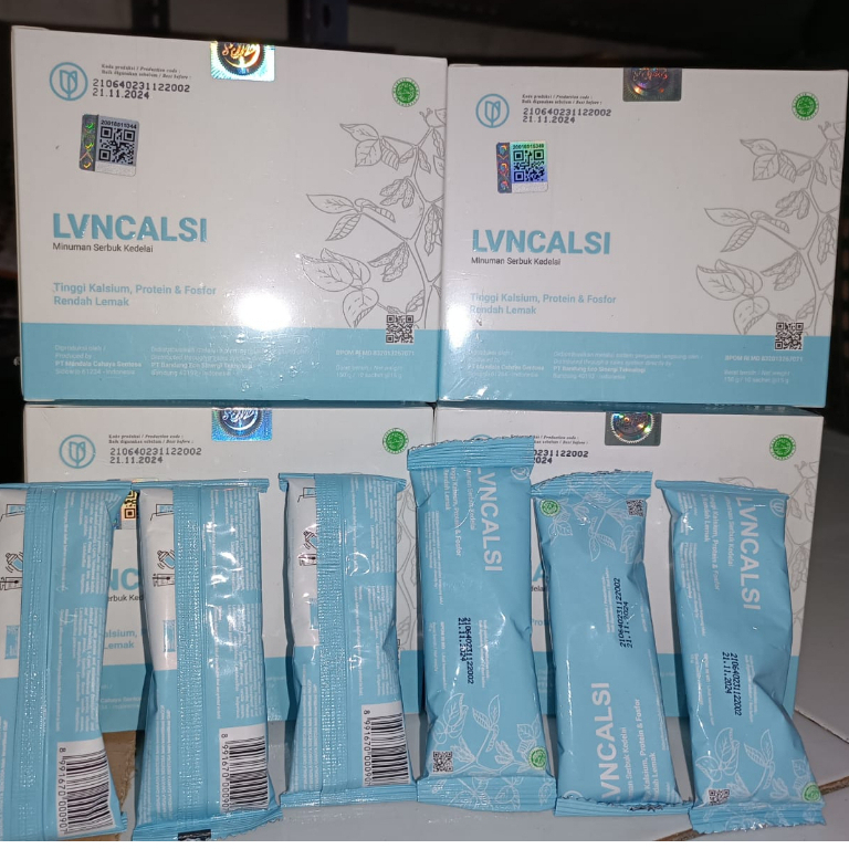 

Lvn Calsi Original 100% Isi 1 Box 10 Sachet