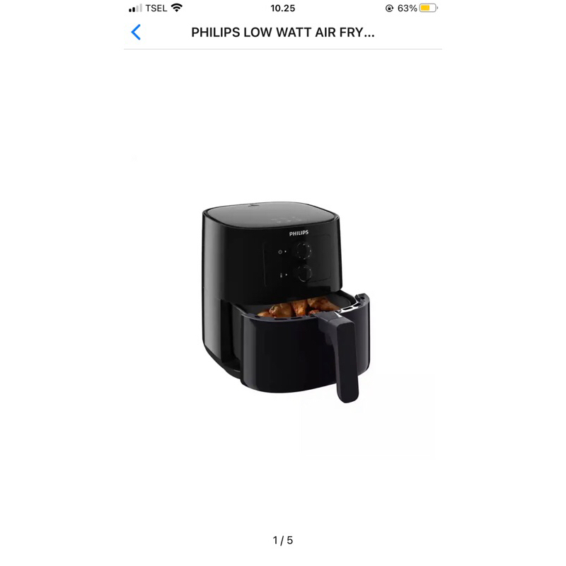 air fryer philips low watt HD9200/91